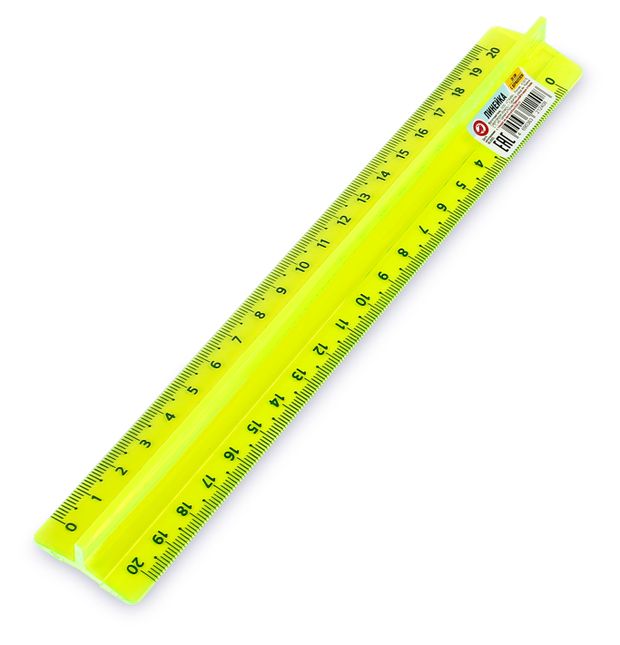 Линейка АШАН Красная птица с держателем, 20 см