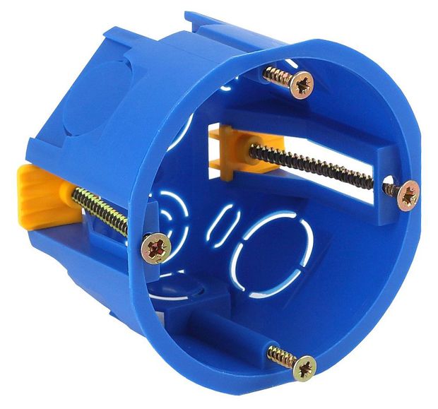 Коробка установочная ЭРА КУП 68х45мм для полых стен синяя IP30