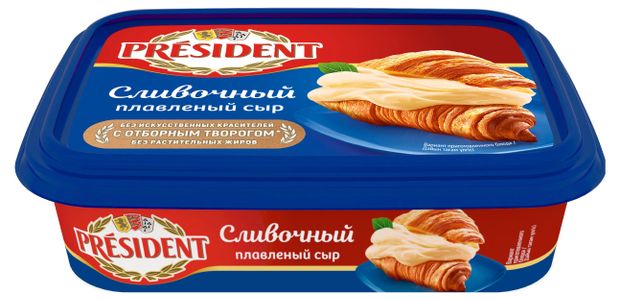 Сыр плавленый President Сливочный 45 БЗМЖ 200 г 220₽