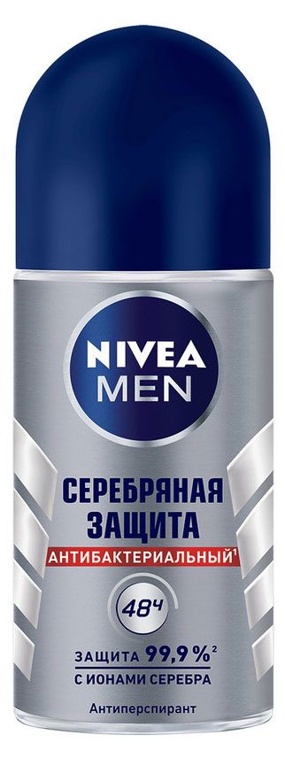 фото Дезодорант шариковый nivea men серебряная защита, 50 мл