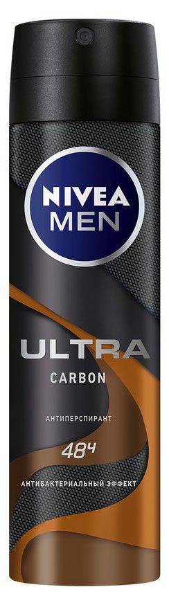 фото Антиперспирант спрей nivea men ultra carbon, 150 мл