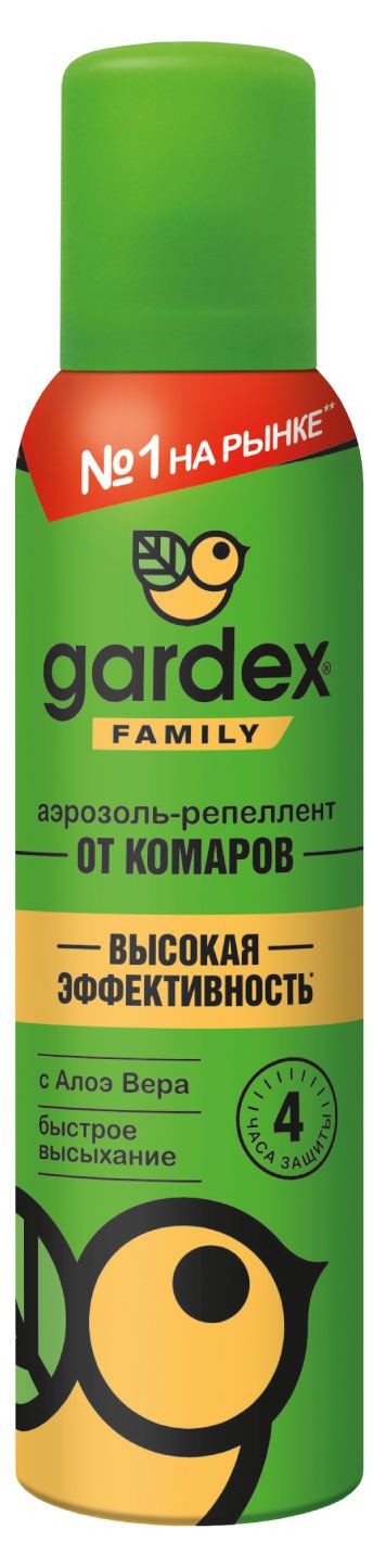 Спрей от комаров Gardex с алоэ вера, 150 мл