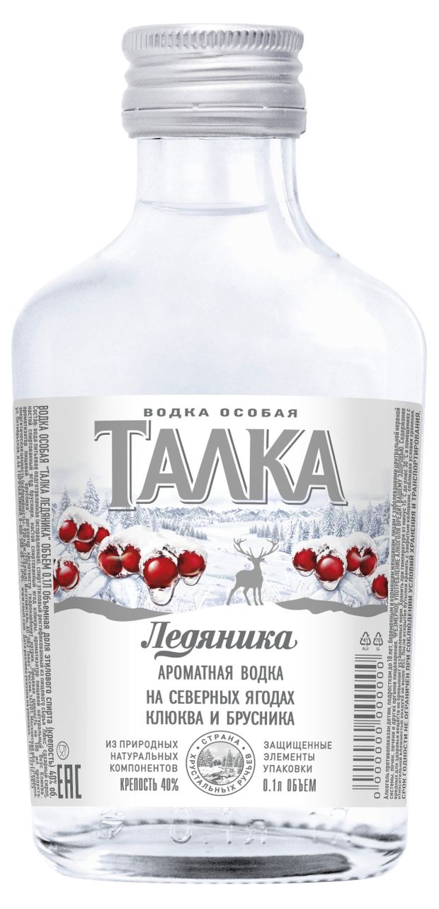 Водка Талка Ледяника Россия, 0,1 л