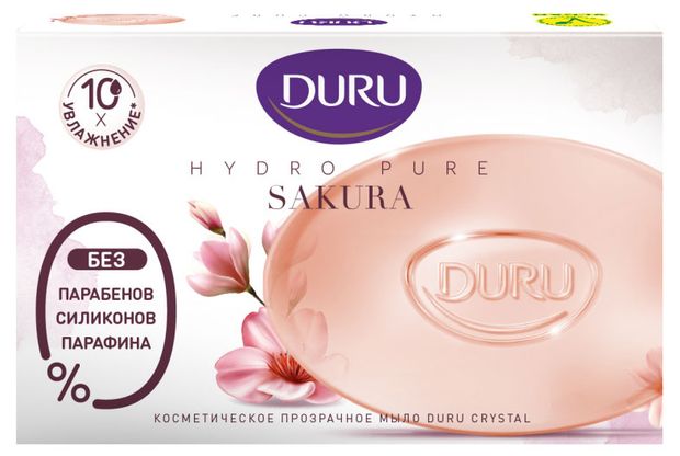 Мыло твердое Duru Hydro Pure Sakura лепестки сакуры 106 г 100₽