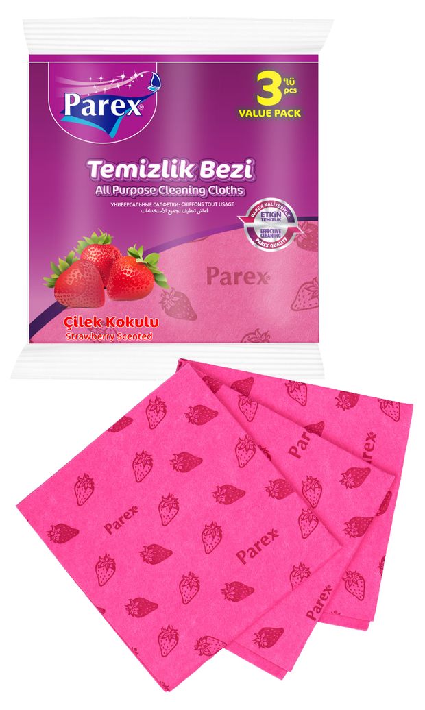 Салфетки PAREX впитывающие с запахом клубники 3 шт 170₽