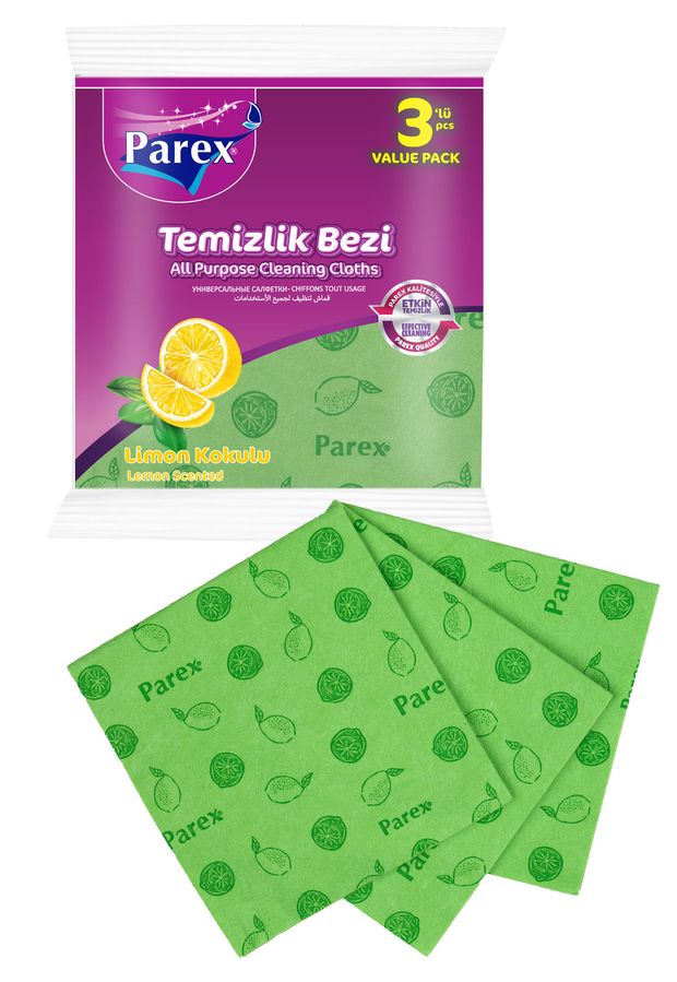 Салфетки PAREX впитывающие с запахом лимона 3 шт 257₽
