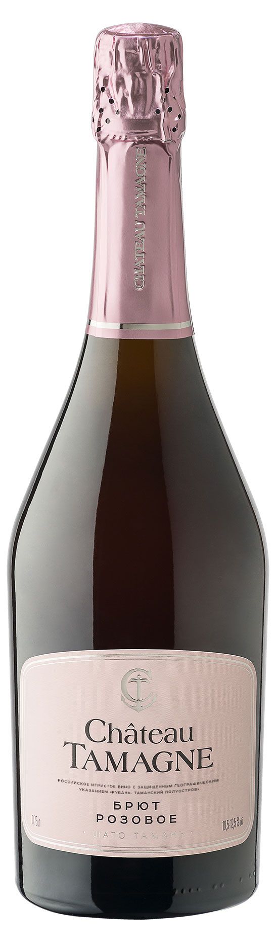 Игристое вино Chateau TAMAGNE брют розовое Россия 075 л 500₽