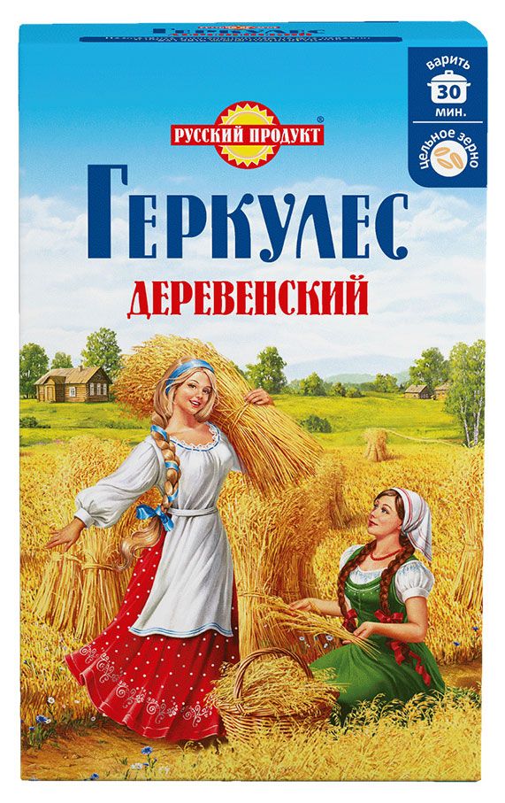 Крупа овсяная Геркулес Деревенский, 500 г