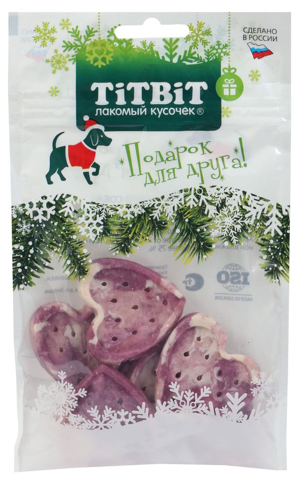 фото Лакомство для собак titbit снеки мягкие с кроликом и черникой, 70 г