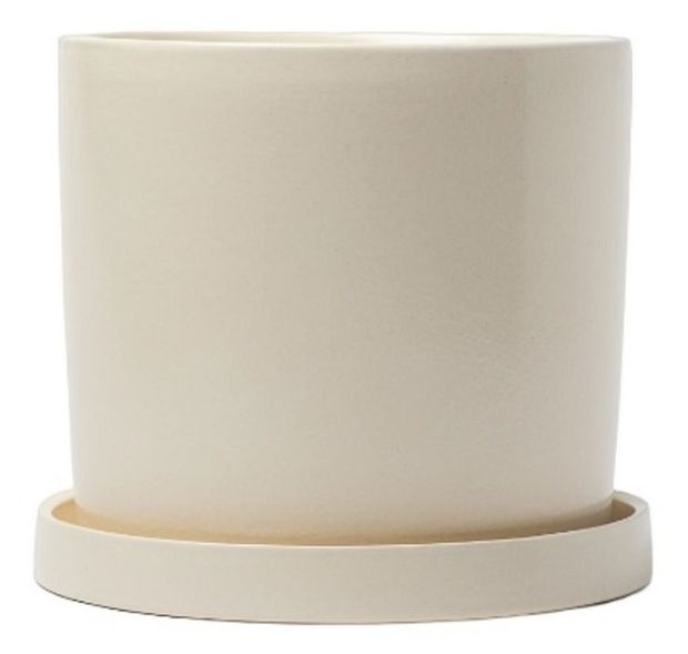 Горшок для цветов Котовский Фаянс Лидер 3 белый глянец, 0,7 л