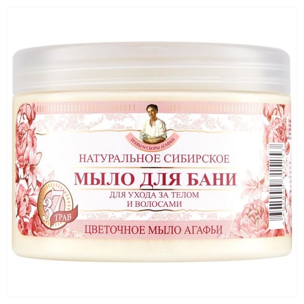 Мыло для бани Рецепты Бабушки Агафьи Цветочное мыло Агафьи Травы и сборы Агафьи, 500 мл