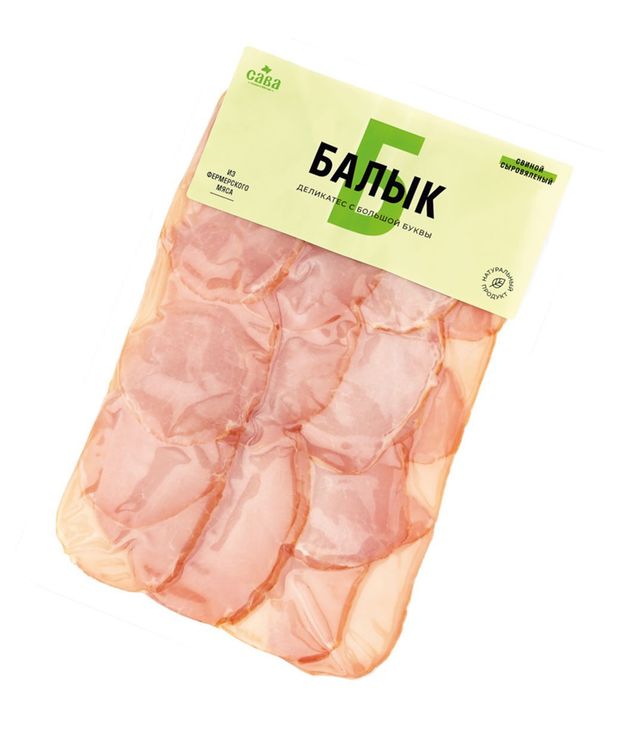 Балык свиной сыровяленый САВА нарезка, 120 г
