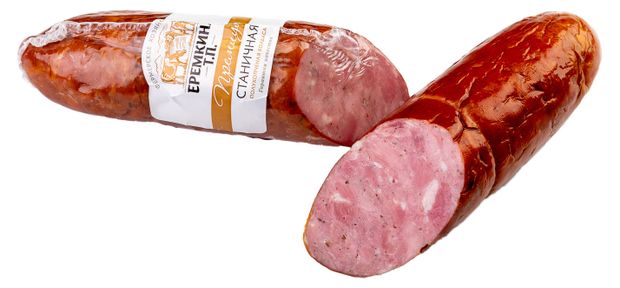 Колбаса полукопченая КФХ Еремино поле Станичная, вес