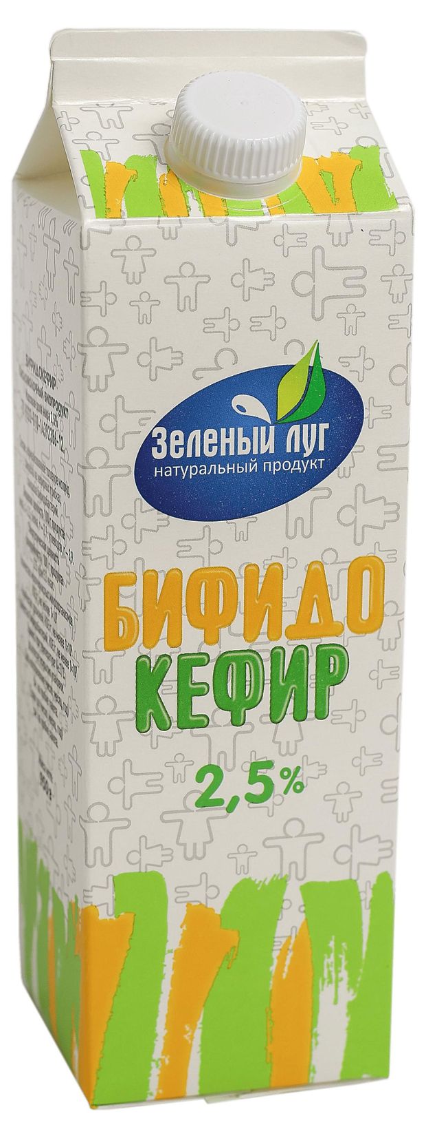 Бифидокефир Зеленый луг 2,5%, 950 мл