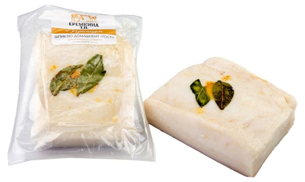 Шпик Наша ферма По-домашнему (0,4-0,7 кг) , 1 упаковка ~ 0,5 кг