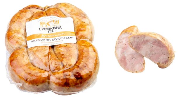 Колбаса КФХ Еремино поле Жареная По-домашнему, вес