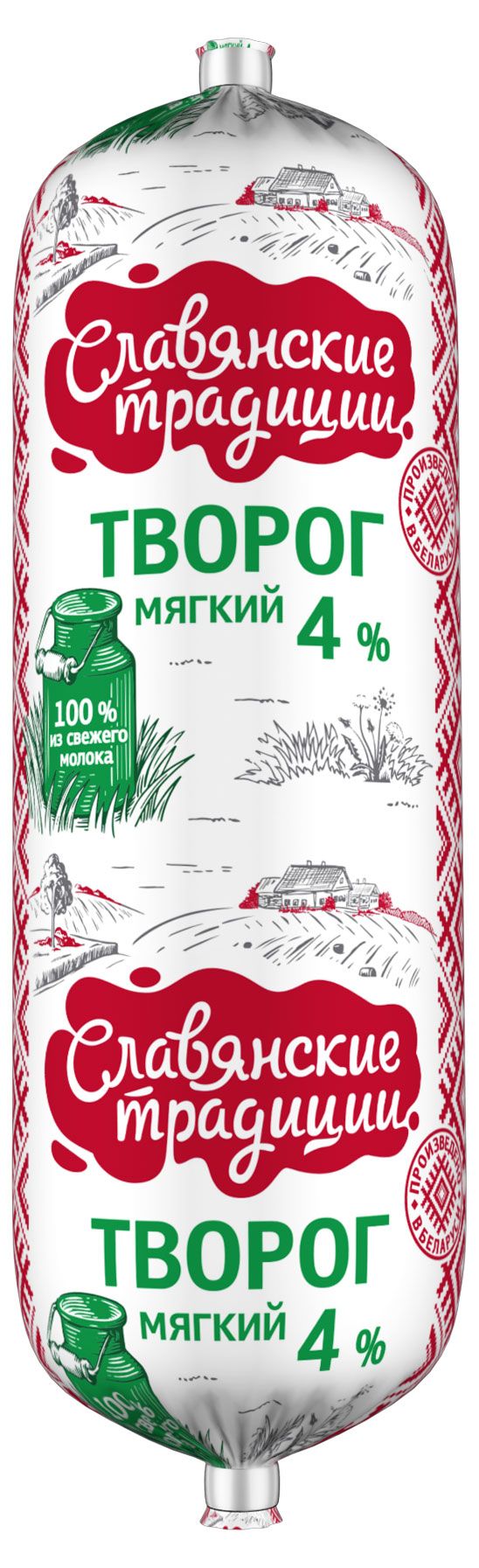 Творог мягкий Славянские традиции 4% БЗМЖ, 400 г