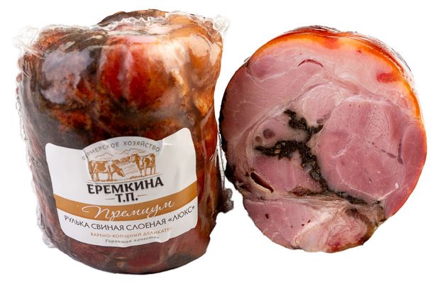 Рулька свиная КФХ Еремино поле слоеная, вес