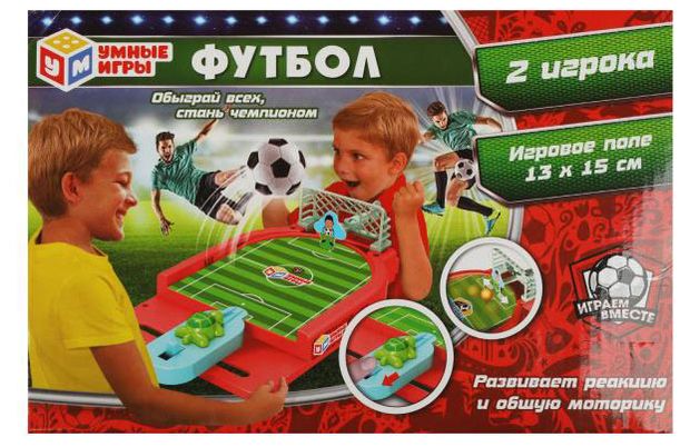 фото Настольная игра умные игры футбол, 36х17х4,5 см
