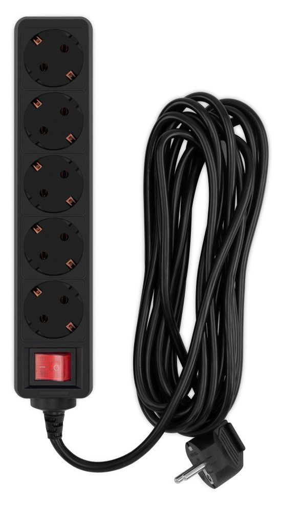 Сетевой фильтр PC Pet 1006 5 розеток черный 660₽