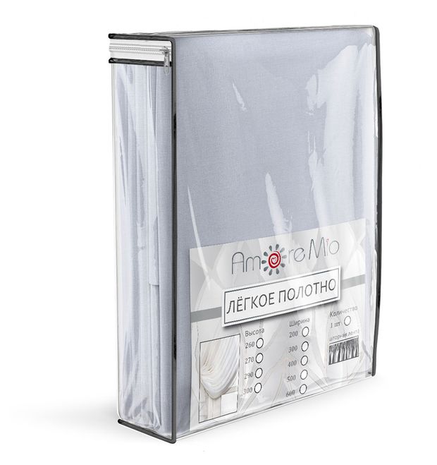 Тюль Amore Mio лен искусственный на ленте 300х260 см 2500₽