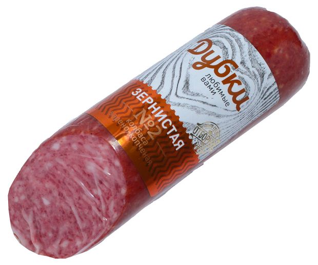 Колбаса варено-копченая Дубки зернистая, 300 г