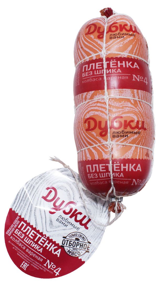 Колбаса вареная Дубки Плетенка без шпика, 500 г