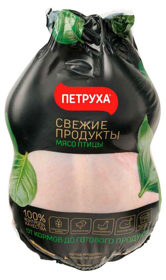 Птица, мясо  Ашан Тушка цыпленка Петруха бройлер охлажденная, ~ 2,2 кг
