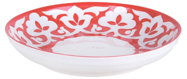 Тарелка Коралл Хлопок красный, 19 см