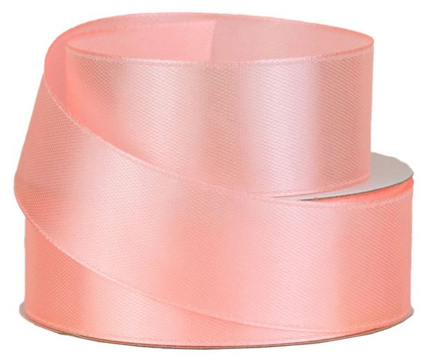 Лента флористическая Азалия Декор атлас ярко-розовая для цветов и подарков 25 мм х 22 м, 1 шт