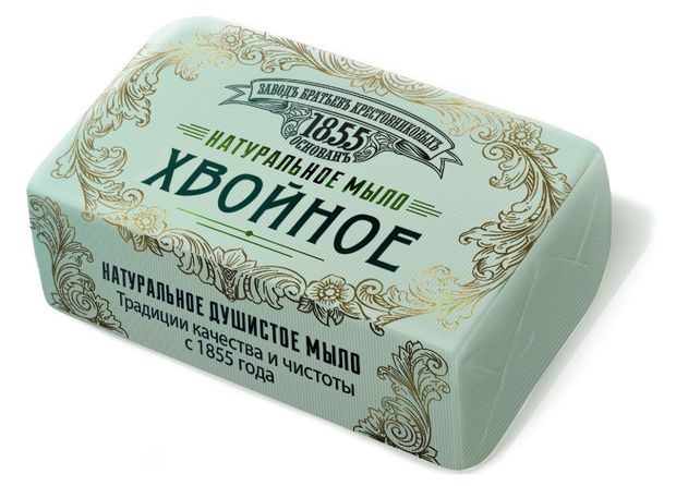 Мыло кусковое Завод братьев Крестовниковых Хвойное 135 г 80₽