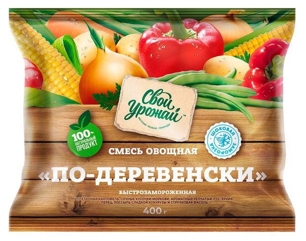 Смесь овощная Свой Урожай по-деревенски 400 г 83₽