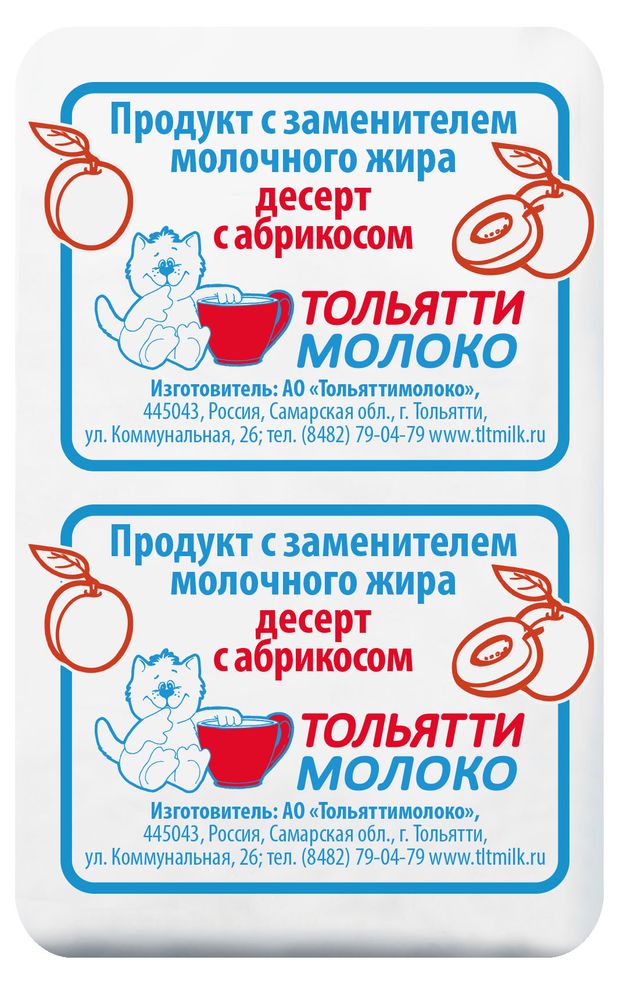 Десерт творожный Тольяттимолоко с абрикосом ЗМЖ охлажденный, 100 г