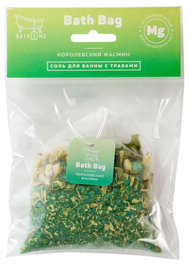 Соль для ванны BathTime Bath Bag Королевский жасмин 100 г 60₽