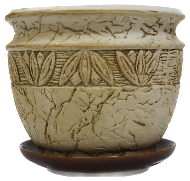 Горшок керамический Котовский Фаянс Лотос, 19 см