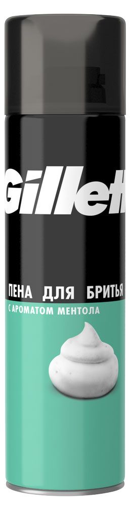 Пена для бритья Gillette с ароматом ментола 200 мл 300₽
