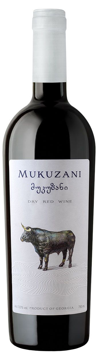 Вино Мукузани Рыбы-Бараны красное сухое Грузия, 0,75 л