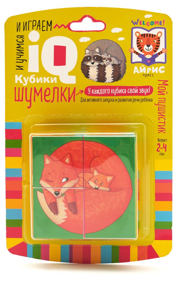 Набор игровой Айрис-пресс Умные кубики-шумелки, 4 шт
