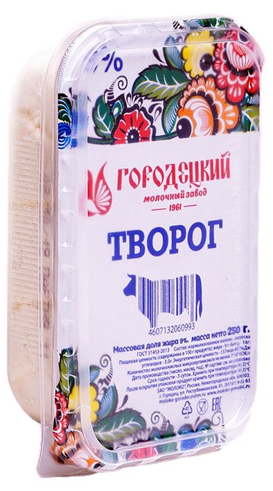 Творог Городецкий МЗ 9% БЗМЖ, 250 г