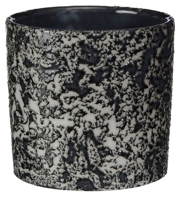 Кашпо мини Маджента-А черное без поддона, 180 мл