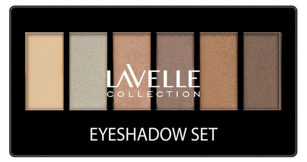 Тени для век Lavelle Collection 6-ти цветные тон 01 золотисто-бежевый 215₽