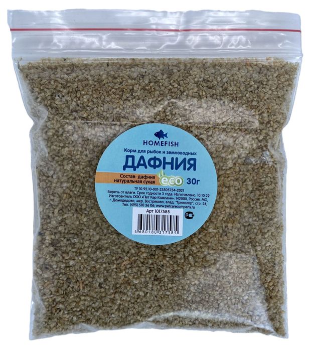 Корм для рыб и земноводных HOMEFISH Дафния сухая 30 г 59₽