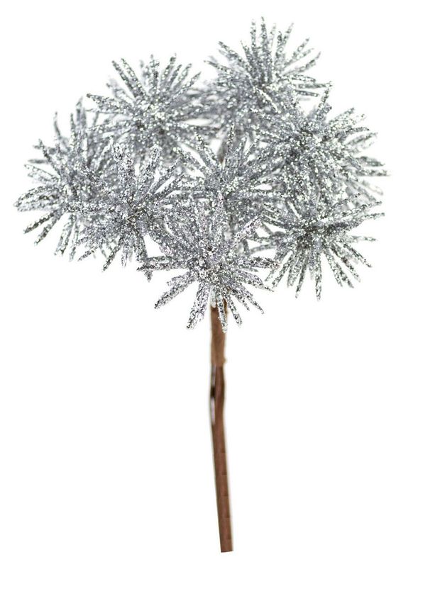 Набор вставок Азалия Декор серебряные L12см, 12 шт