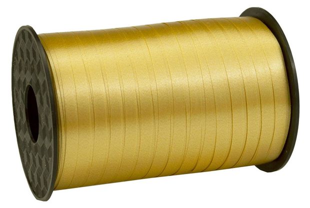 Лента флористическая полипропилен Азалия Декор золотой для цветов и подарков 5 мм 250 ярдов, 1 шт