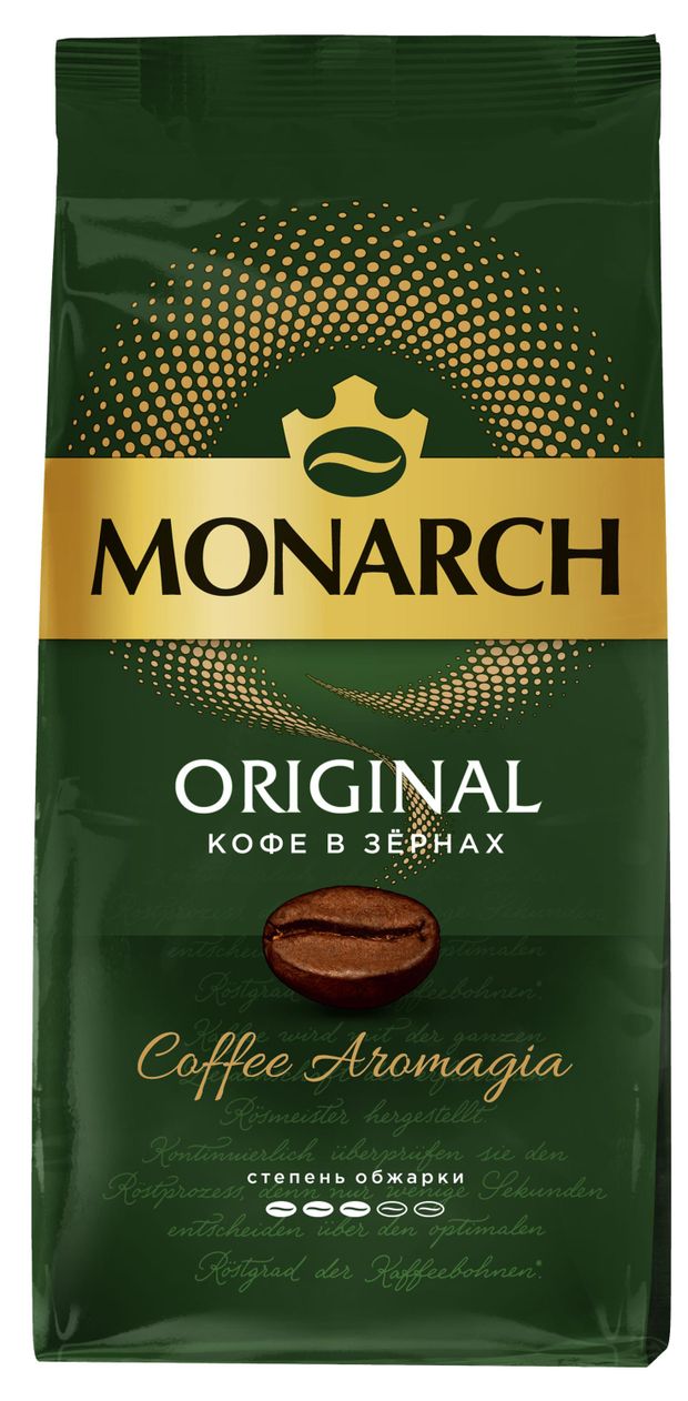   Ашан Кофе в зернах MONARCH Классический, 230 г