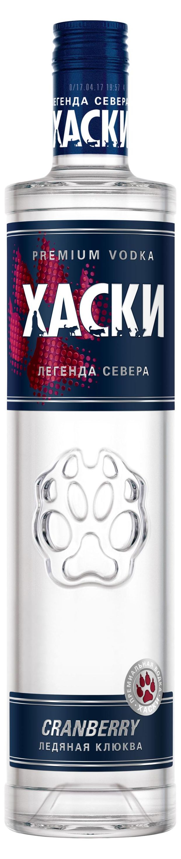 Водка Хаски Ледяная клюква Россия, 0,5 л