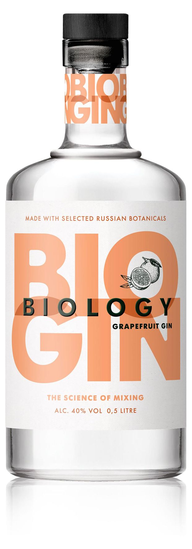Джин BIOLOGY Grapefruit Россия, 0,5 л