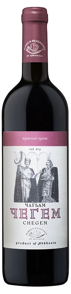 Вино Чегем красное сухое Абхазия, 0,75 л