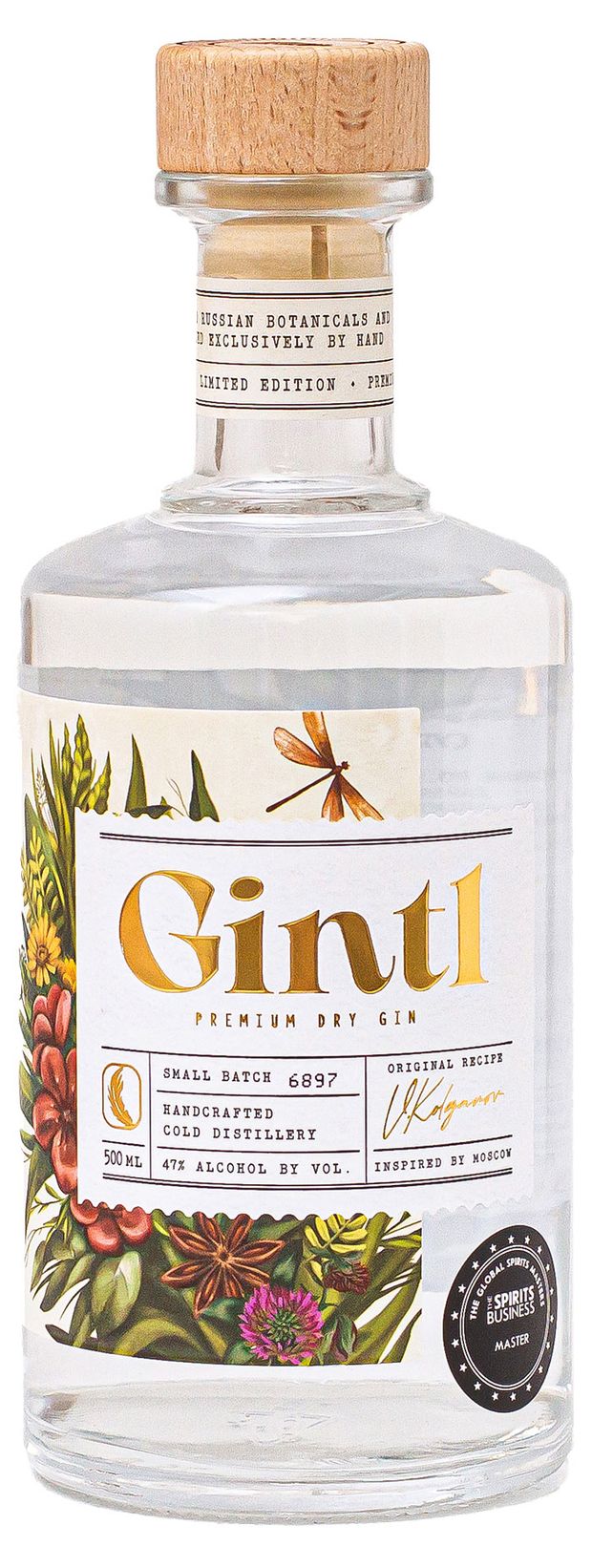 Джин GINTL 47% Россия, 0,5 л