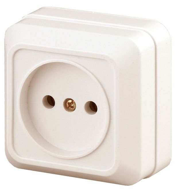 Розетка Intro Quadro 2-201-02 без заземления слоновая кость 130₽